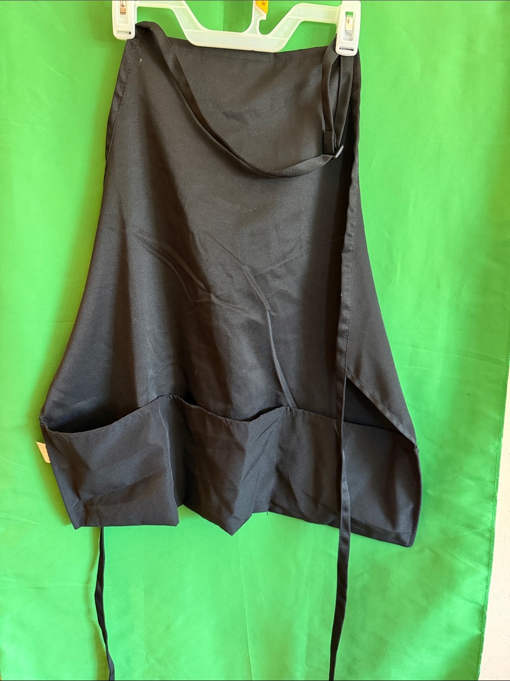 Black Wrap Midi Chefs Aprons with 3 Pockets